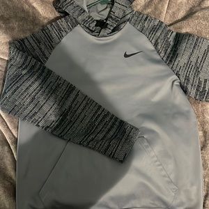 Nike Dri Fit hoodie. Grey and black - XL